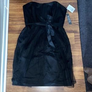 White by Vera Wang  strapless tulle overlay